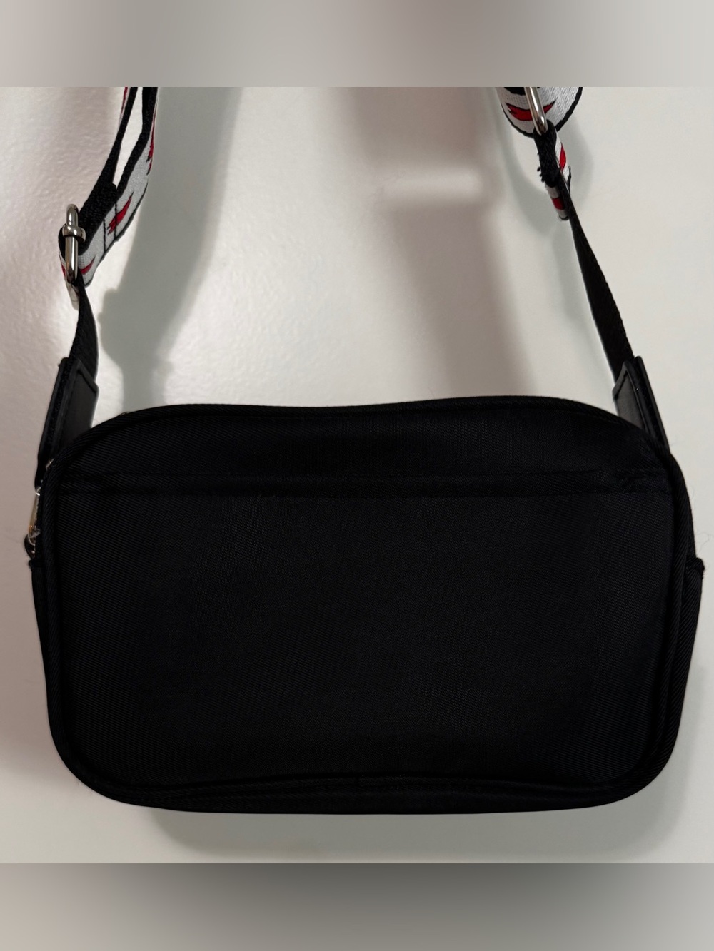Brighton Love Essentials Heart Strap Crossbody Bag Black Nylon EUC - Picture 10 of 16